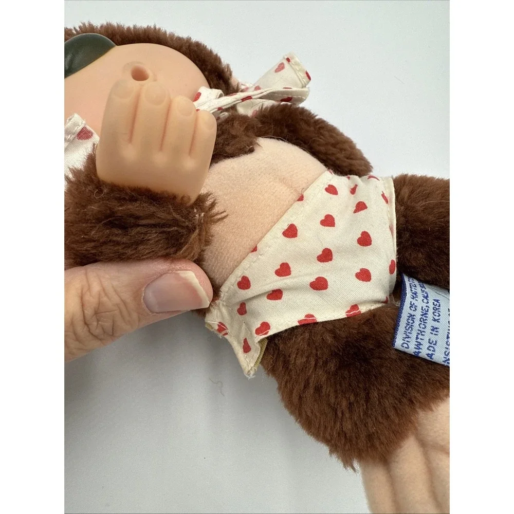 MATTEL Monkey Stuffed Heart Bonnet & Shorts EMOTIONS Plush Vintage 1984